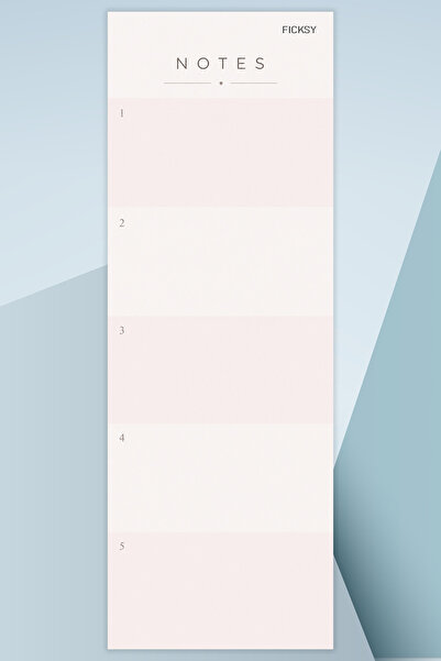 Ficksy To-Do List - 50 Sheets - 10.5*29.7 cm - to Do List - Checklist - Check...