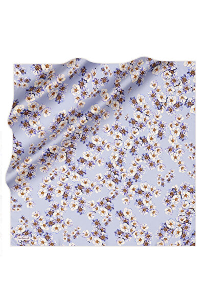 Cacharel Light Blue 90X90 Silk Twill Scarf