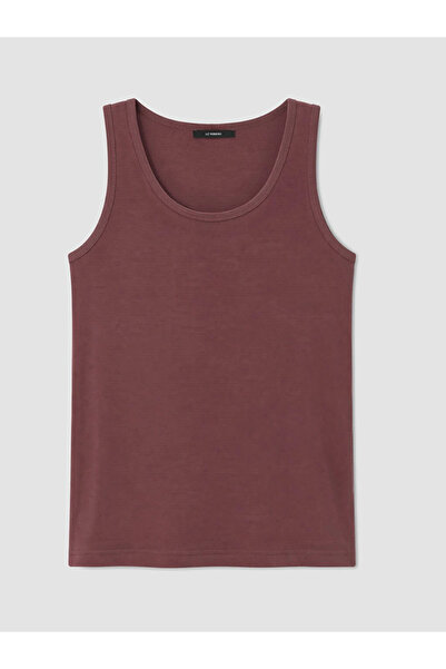 LC Waikiki Burgundy U-Neck Women's Undershirt