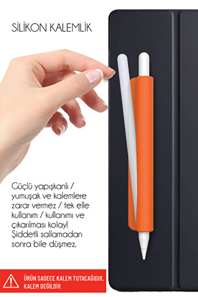 Nezih Case Tüm Stylus Kalemlere ve Normal Kalemlere Uyumlu Yapışkanlı Silikon...