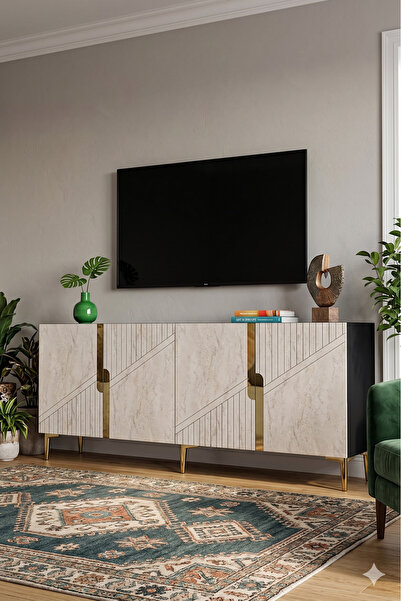 YUMEDİ DESİGN KA1528ATG - MEBA KONSOL, TV SEHPASI, ÇOK AMAÇLI DOLAP ve KAHVE ...