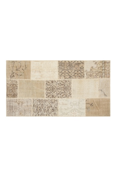 Mudo Concept LİMA BEJ PATCHWORK KİLİM 80X150 CM