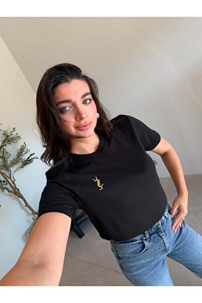 Bade Butik Black Brand Model Diana T-Shirt