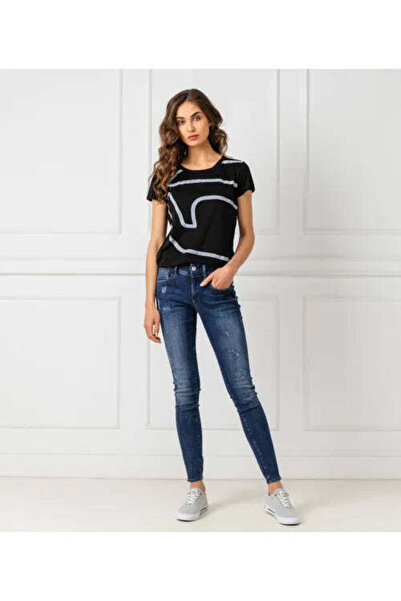 G-STAR RAW تي شيرت نسائي من Flemsyer Straight R T Wmn S/S DK أسود من نوع NY J...