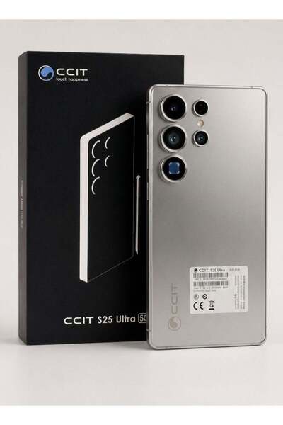CCIT هاتف ذكي 5G S25 Ultra بشاشة 6.8 بوصة بدقة FULL HD وذاكرة وصول عشوائي 8 ج...