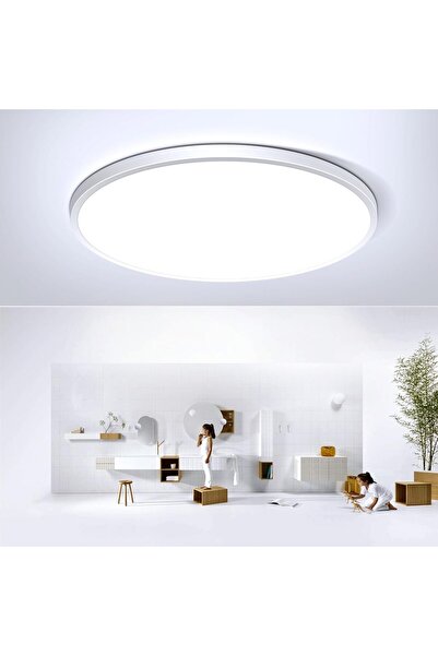 GGEROU AUTOYSUR 10.6 Inch Flush Mount Ceiling Light, 24W 6500K Ceiling Lamp F...