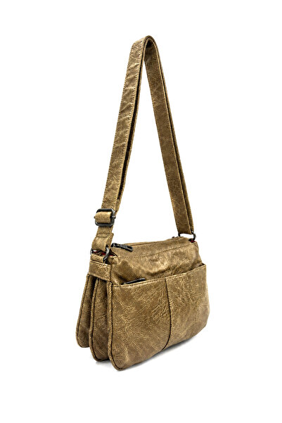 Sanmorris Elegant Stitching Detailed Multi-Compartment Washed Leather Women's...