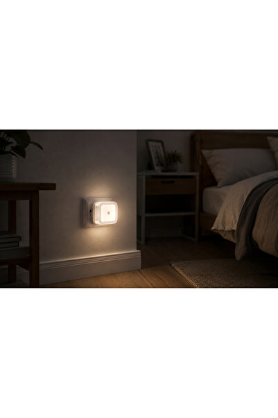 Cata CT-9500 Fotoselli Gece Lambası Priz Tipi Sensörlü Otomatik Yanan LED Gec...
