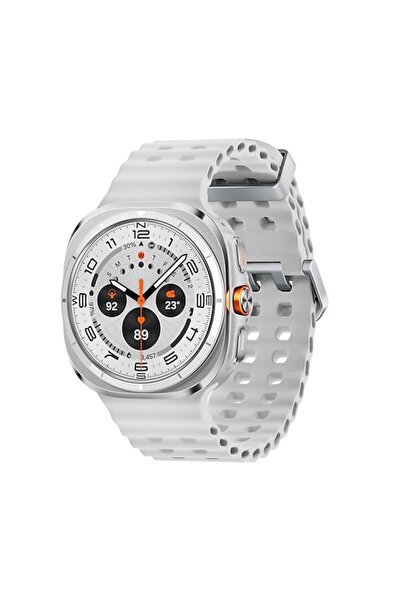 Samsung SG Watch Ultra 47mm 4G eSIM Smartwatch, Alb Titan, Curea Argintie/Alb...