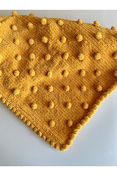 FLY LIFE Hand Knitted Velvet Baby Blanket
