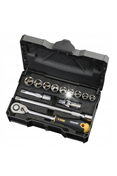 felovir Set de scule 1/2'' Ergonomic 12 piese cu clichet FL05681318 FELO