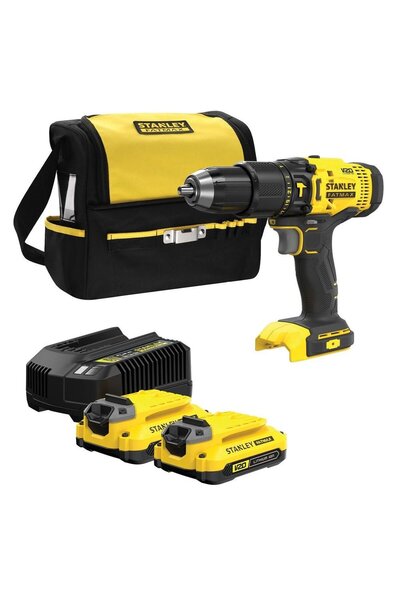 STANLEY FATMAX Бормашина Stanley 18V, 1.5 Ah - Мощна и многофункционална