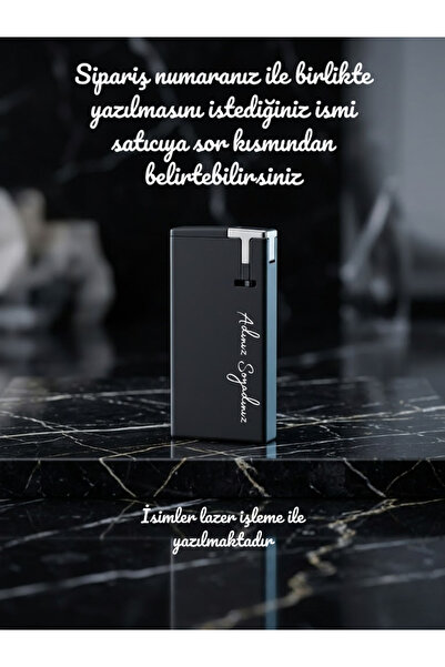 SZD Design İsim Yazdırılabilir Özel Yapım Mandallı Rüzgar Çakmağı Babalar Gün...