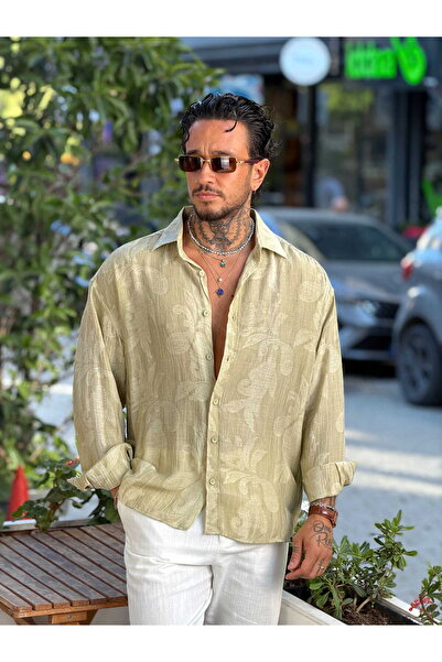 manch collection Jacquard Sulfur Oversize Shirt Mint