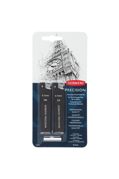 Derwent BLISTER 2 X MINERE DE CREION 0.7 HB/2B + 2 GUMI DE ȘTIRUIT PENTRU CRE...