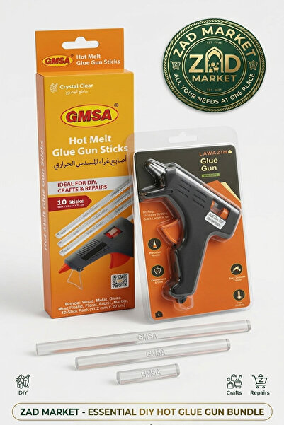 Lawazim The Creator's Essential Pack "Supplies" Wax Gun (20W) with Glue Finge...