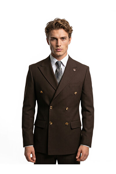 HERMOSE Signature |   Bitter Brown Double Breasted Suit