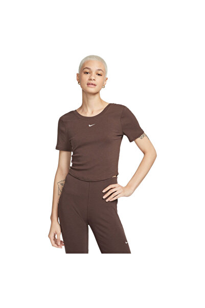 Nike Tricou sport de damă cu mânecă scurtă NK CHLL KNT MRIB SS Top M