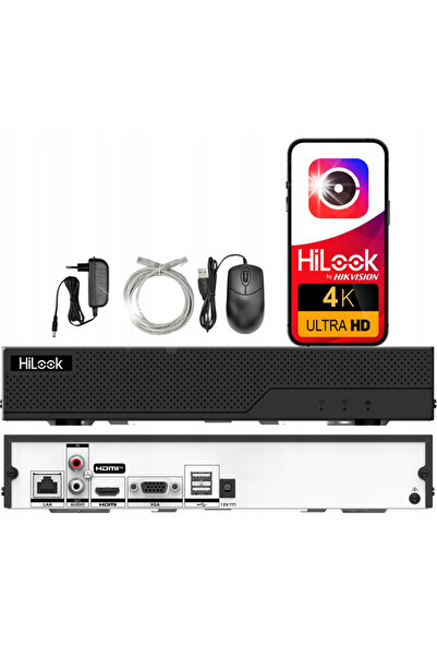 Hilook Receptor IP pentru 8 camere, 8MP 4K, de la Hikvision NVR-108MH-C(E)