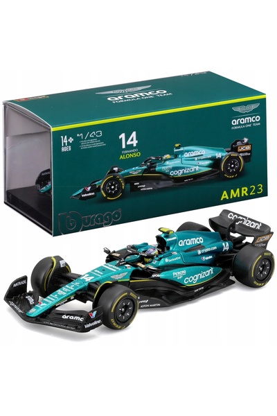 Bburago Junior BOLID F1 Aston Martin AMR23 2023 Fernando Alonso 1:43 BBURAGO ...