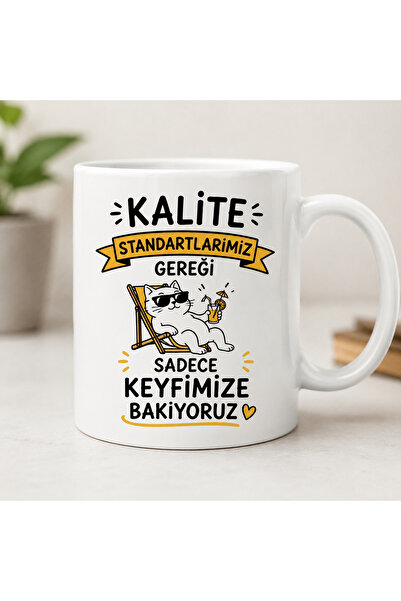 DKY Our Quality Standards Ensure We Take Care of Our Customers Written Mug