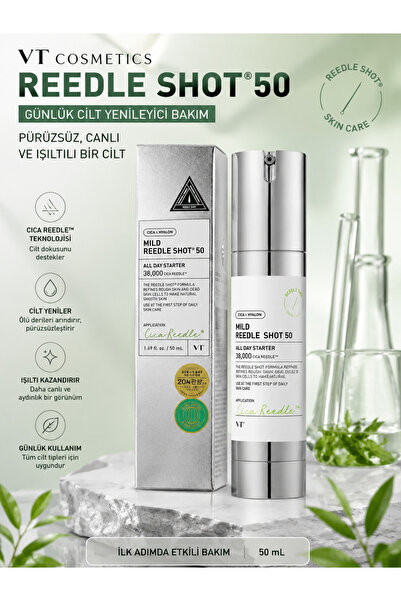 VT COSMETICS Reedle Shot 50 Cilt Bariyerini Destekleyen Yenileyici ve Canland...