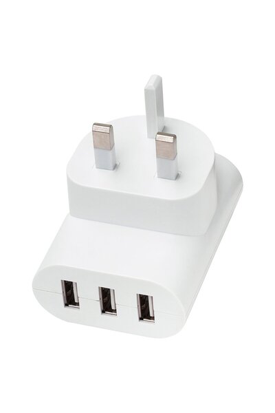 IKEA SMÅHAGEL 3-port USB charger, white