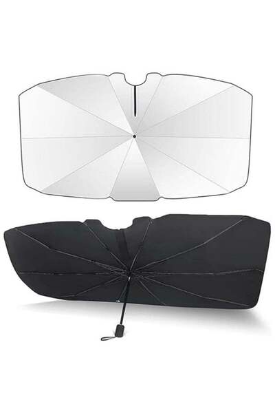GULF GALLERY UREVO Foldable Car Sun Visor Windshields Sun Shade Cover for Mos...