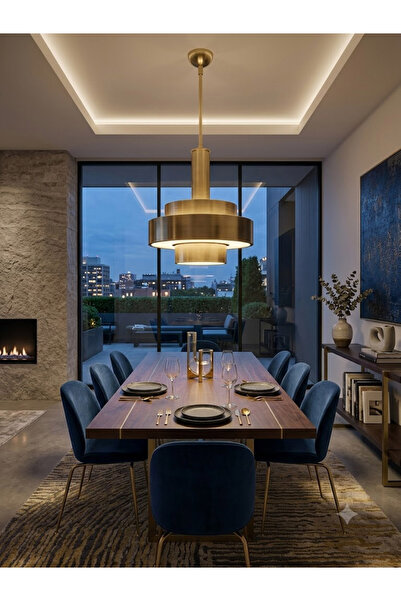 LİGHT HOUSE Zenith Pendant - Modern Luxury Tasarım Metal Sarkıt Avize