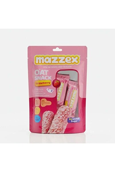 Mazzex Strawberry Flavor Oat Snacks Bag- 120gms