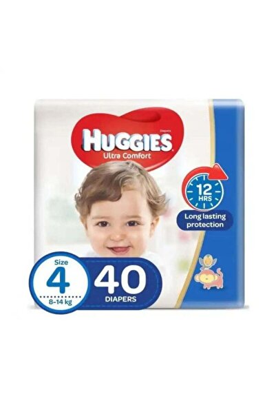Huggies حفاضات أطفال إكسترا كير، مقاس 4 - 40 قطعة