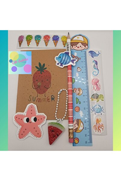Gift Bubbles e-shop δέκα καλοκαιρινά πακέτα με μπλε χάρακα
