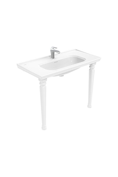 Creavit Antik Dolap Uyumlu 100 Cm Lavabo ve Ayak Seti