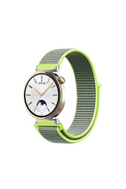 OEM Λουράκι νάιλον με κλείσιμο Velcro για Huawei Watch GT 4 41mm Έντονο Κίτρινο