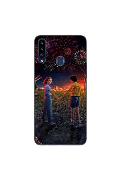 OEM Θήκη συμβατή με Samsung Galaxy A20S από σιλικόνη gel TPU με σχέδιο Strang...