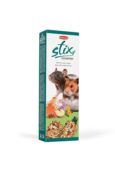 Padovan Baton STIX COUNTRY pentru hamsteri cu miere si fructe, 100 g