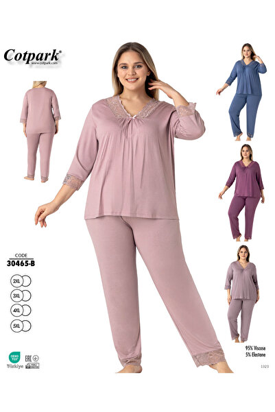 Cotpark Women's Viscose Elastane Blended Pajama Set Loungewear 30465-B