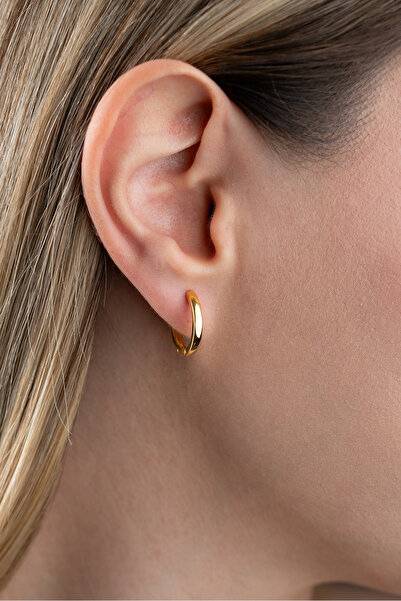 Silvano Jewelry 925 Ayar Gümüş 16 mm Taşsız Halka Küpe