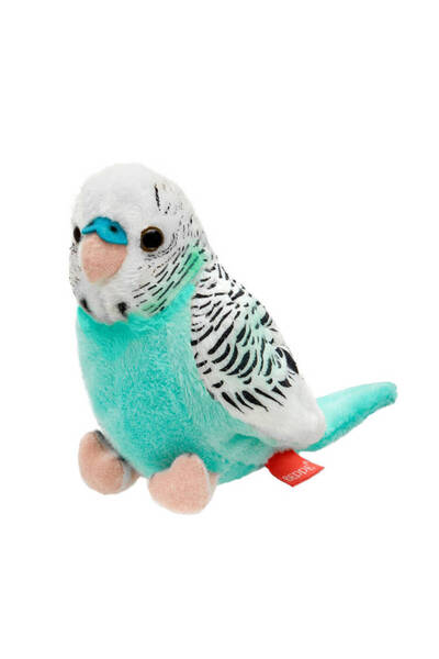 Beppe Mascotă Papagal ondulat albastru și alb 13cm 13954