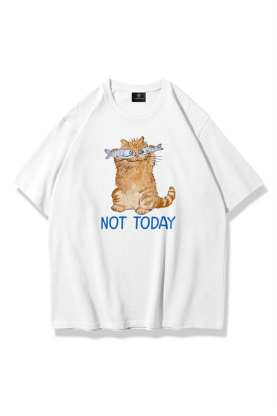Cupla Tricou Unisex Not Today Alb