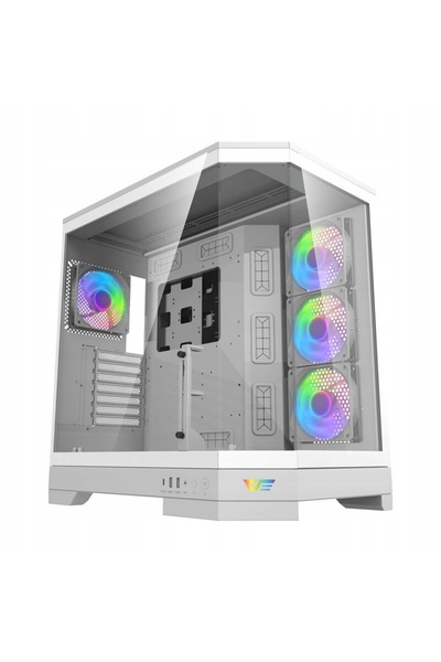 Kraft&dele Carcasă PC Darkflash DQX90 Midi Tower ATX cu fereastră, albă