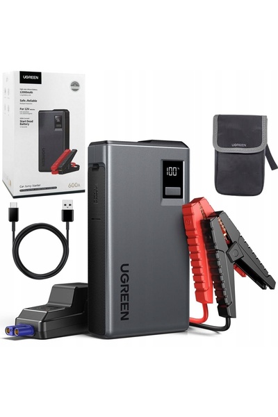 Ugreen Powerbank Jump starter ES702 12000mAh, 1000A, LED, USB-C + USB
