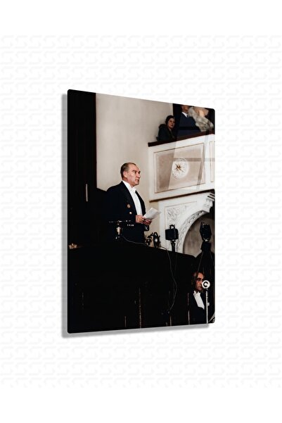 İstikamet – Mustafa Kemal Atatürk – Cam Tablo