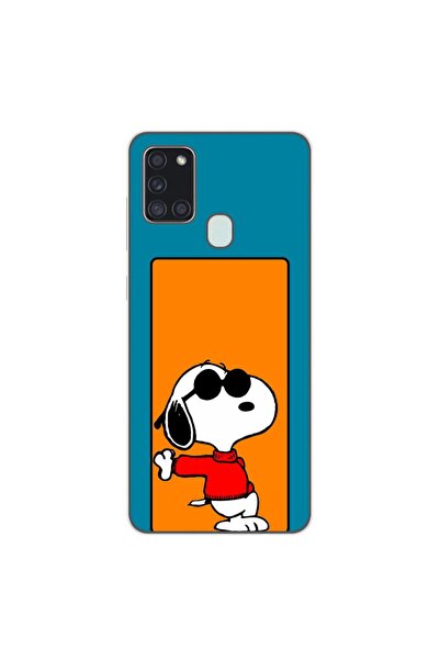 OEM Case compatible with Samsung Galaxy A21s Silicone Gel Tpu Model Snoopy
