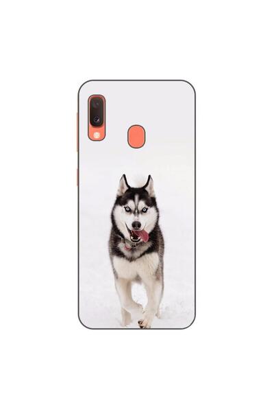 OEM Θήκη συμβατή με Samsung Galaxy A20e Σιλικόνης Gel TPU με σχέδιο Χάσκι