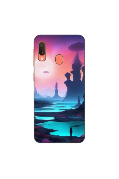 OEM Θήκη συμβατή με Samsung Galaxy A20e Σιλικόνης Gel TPU Μοντέλο Mystic Planet