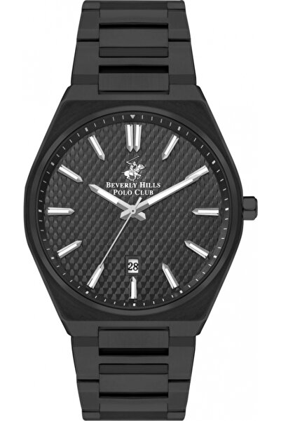 Beverly Hills Polo Club Ceas de modă negru pentru bărbați BEVERLY HILLS BP350...