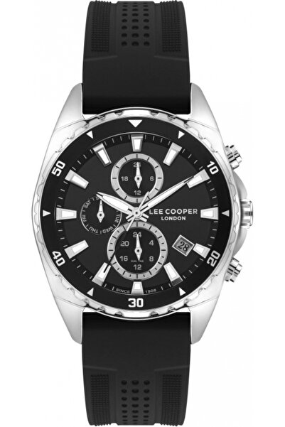 Lee Cooper Ceas bărbătesc LC07527.351, negru, stil fashion — ideal ca un cadou.