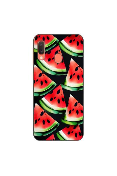 OEM Θήκη συμβατή με Samsung Galaxy A20e από σιλικόνη gel TPU με σχέδιο φέτες ...