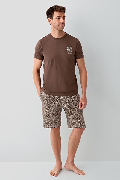 Arnetta Premium Men's Tiger 100% Cotton Comfortable Short Sleeve Shorts Fathe...